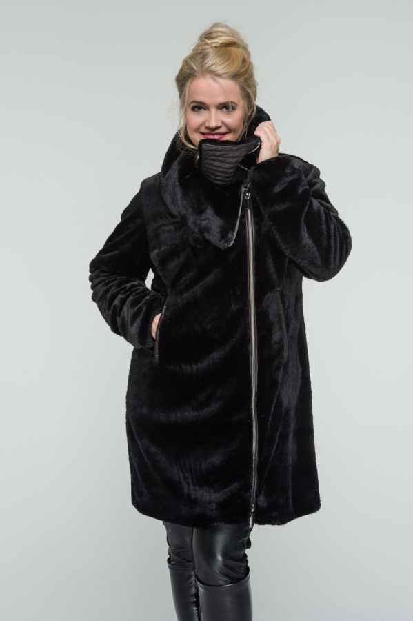 Sarah Fur Black Dream Soft Fur Coat – BELIEVE by tuula rossi