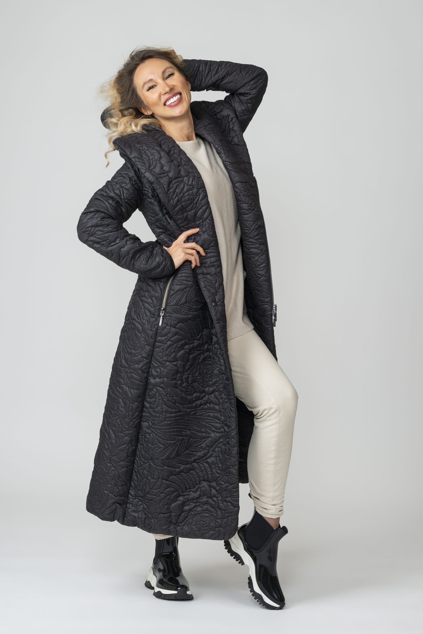 Quilted Long Coat