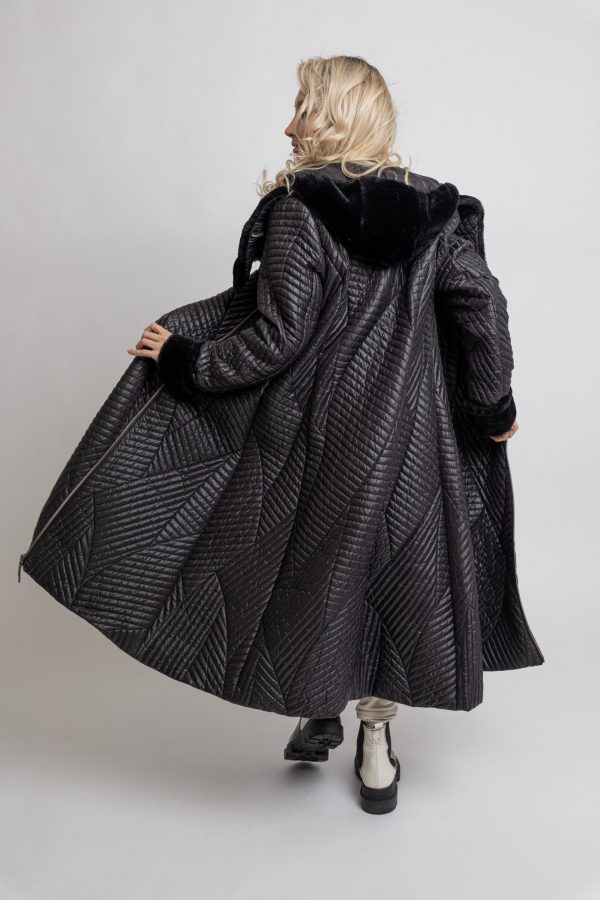 Matilda black long jacket