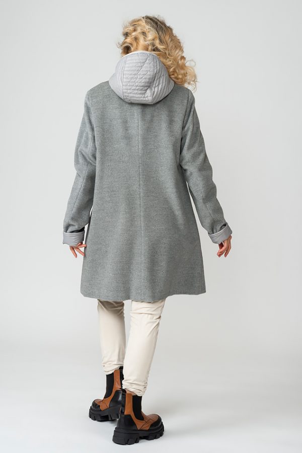 Alexa cashmere wool coat grey back 2