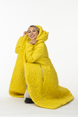 Queen Yellow Quilted Coat